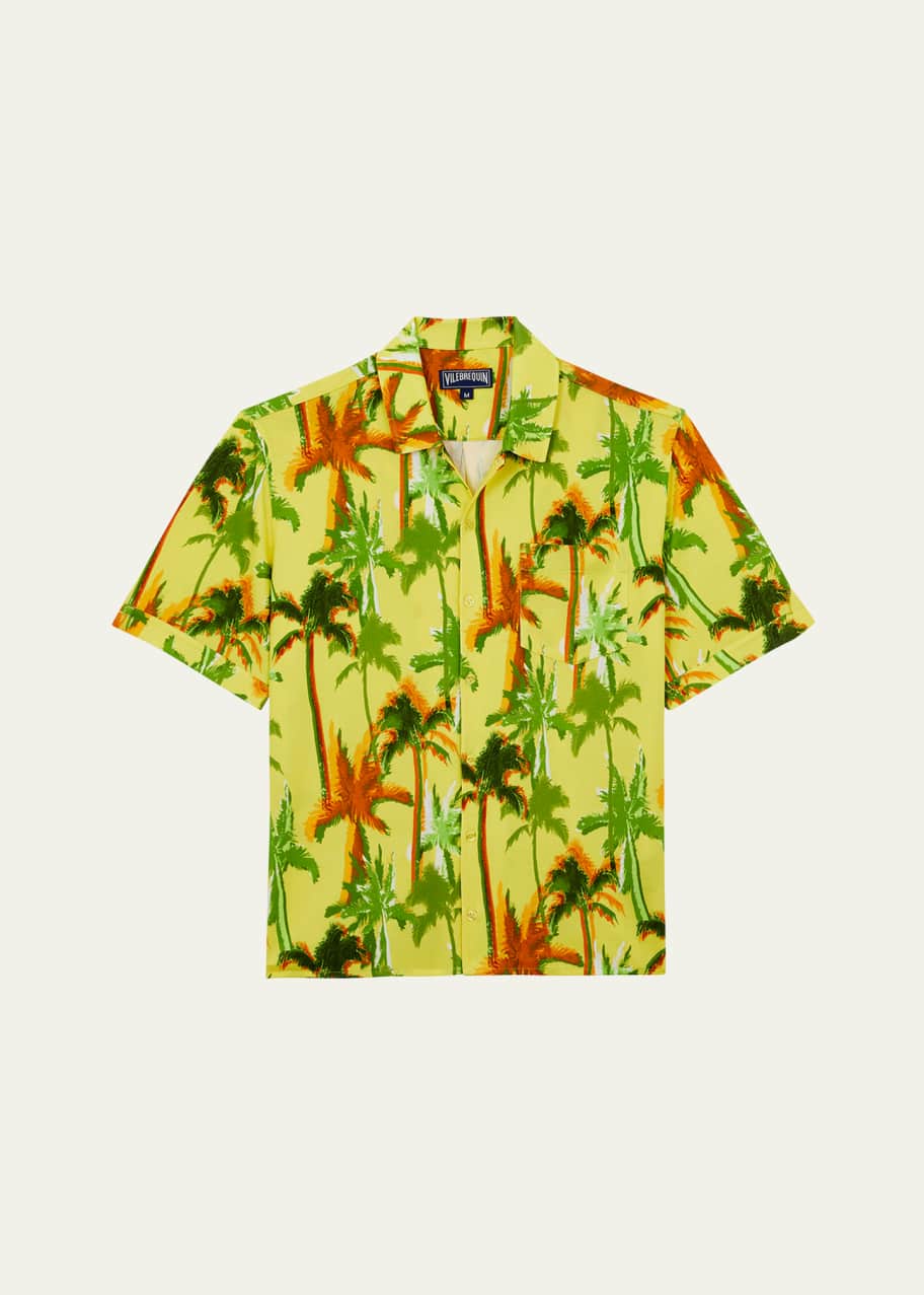 Image 1 of 1: Men's Cotton Palms Camp Shirt