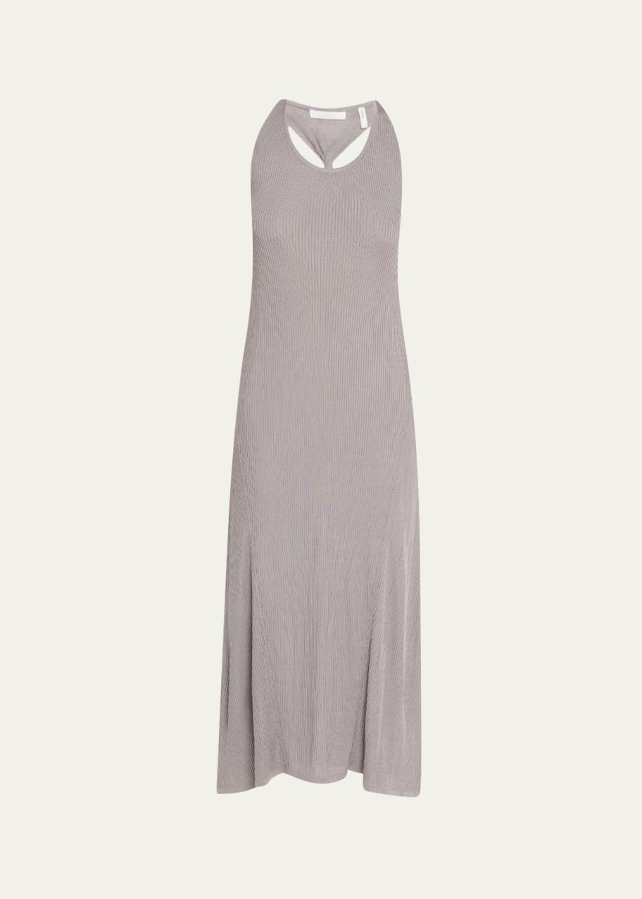Helmut Lang Twist-Back Ribbed Tank Dress - Bergdorf Goodman