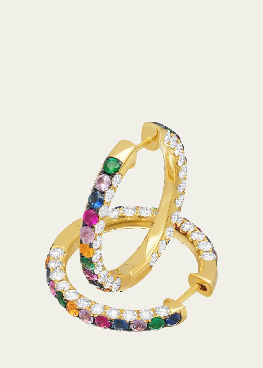 Graziela Rio Double Hoop in Yellow Gold main image 1