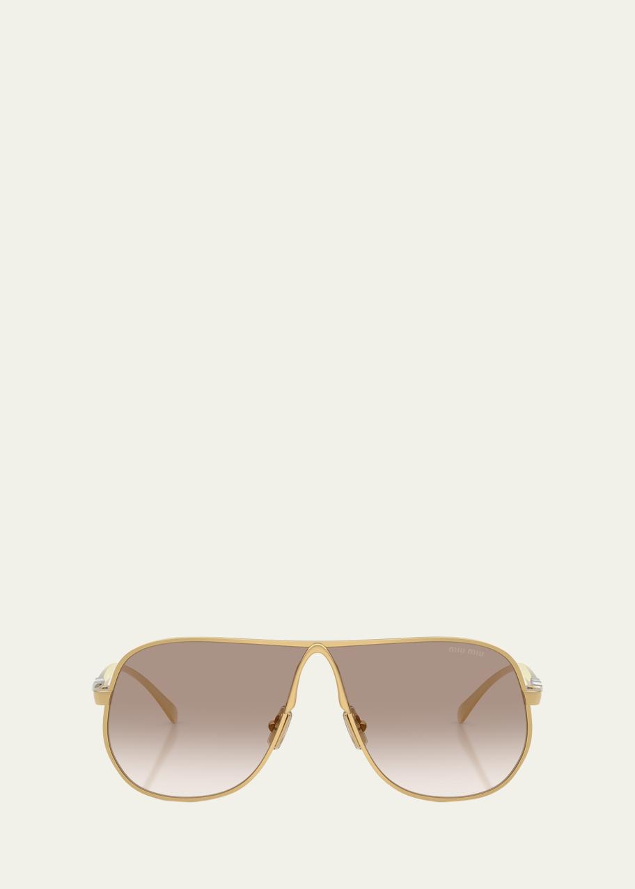 Miu Miu MU A56S Metal Aviator Sunglasses - Bergdorf Goodman