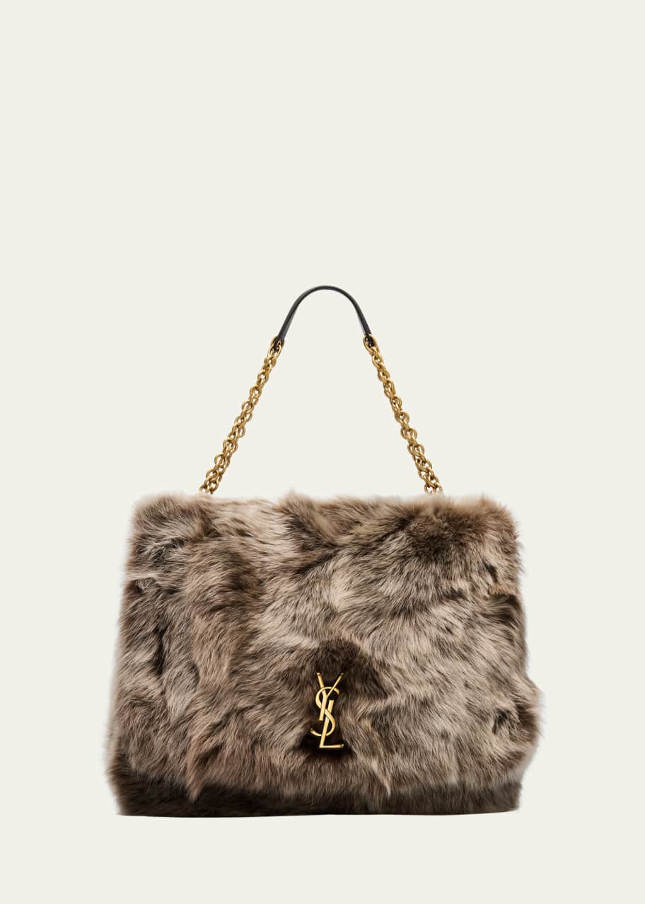 Saint Laurent Jamie 4.3 Large YSL Shearling Shoulder Bag