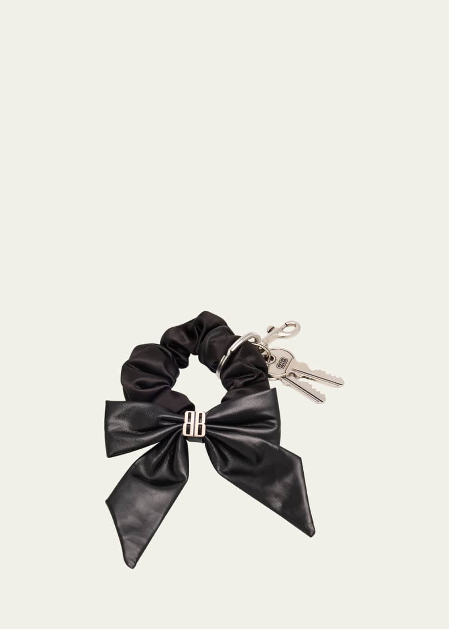 Balenciaga Bow-Embellished Scrunchie Keyring - Bergdorf Goodman