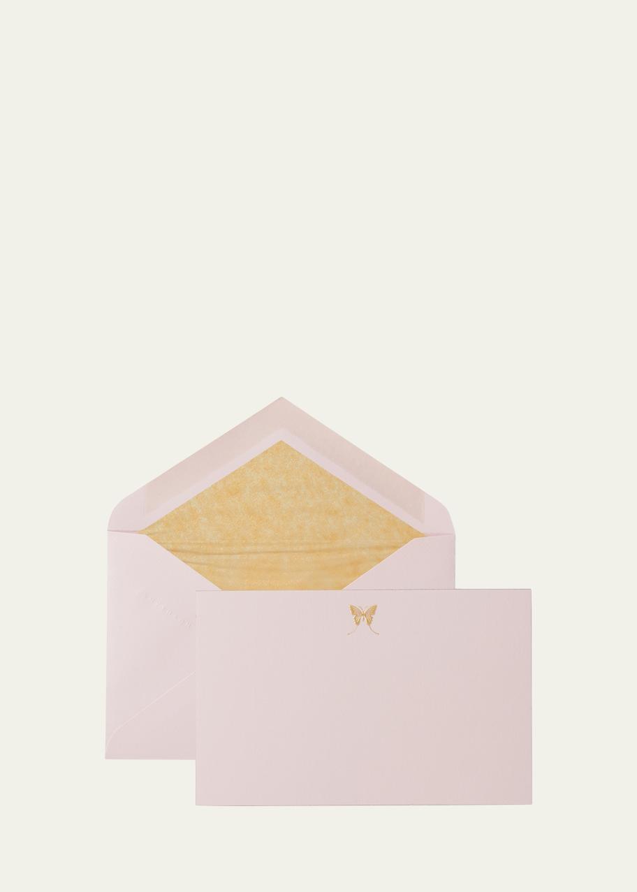 Smythson Butterfly Note Cards, Set of 10 - Bergdorf Goodman