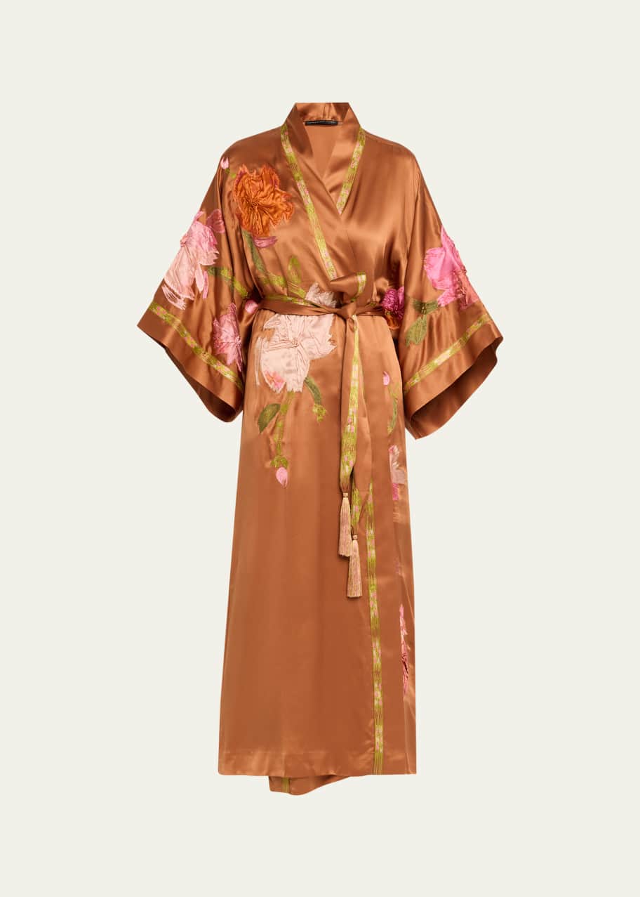 josie embroidered dress Teri Jon Jacquard Off The Shoulder Side Drape Overlay Gown Size 12 main image 1