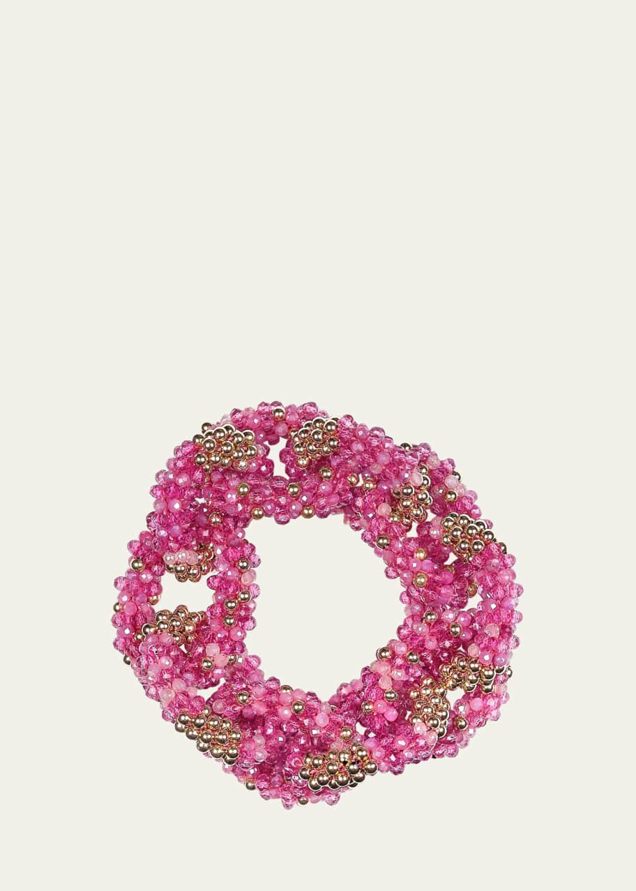 Image 1 of 1: 14K Yellow Gold Zircon and Topaz Bracelet