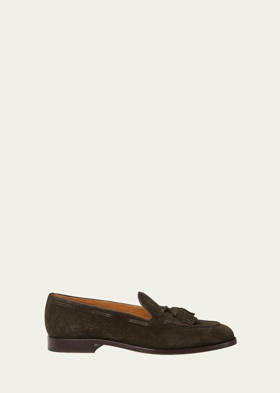 Image 1 of 1: Men's Serge Suede Tassel Loafers