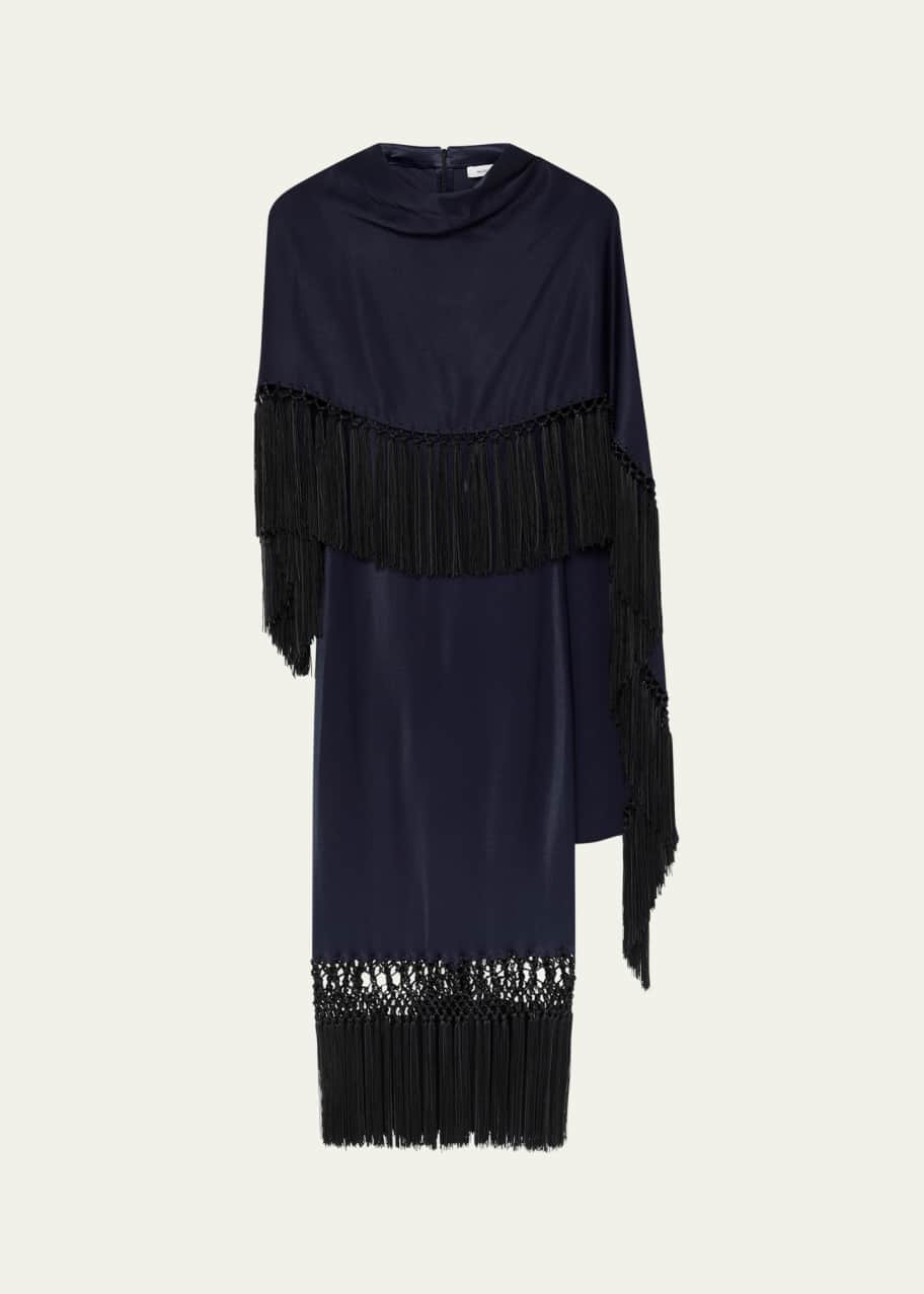 knee length dresses for ladies Fleur du Mal | Fringe Maxi Dress | Xs main image 1