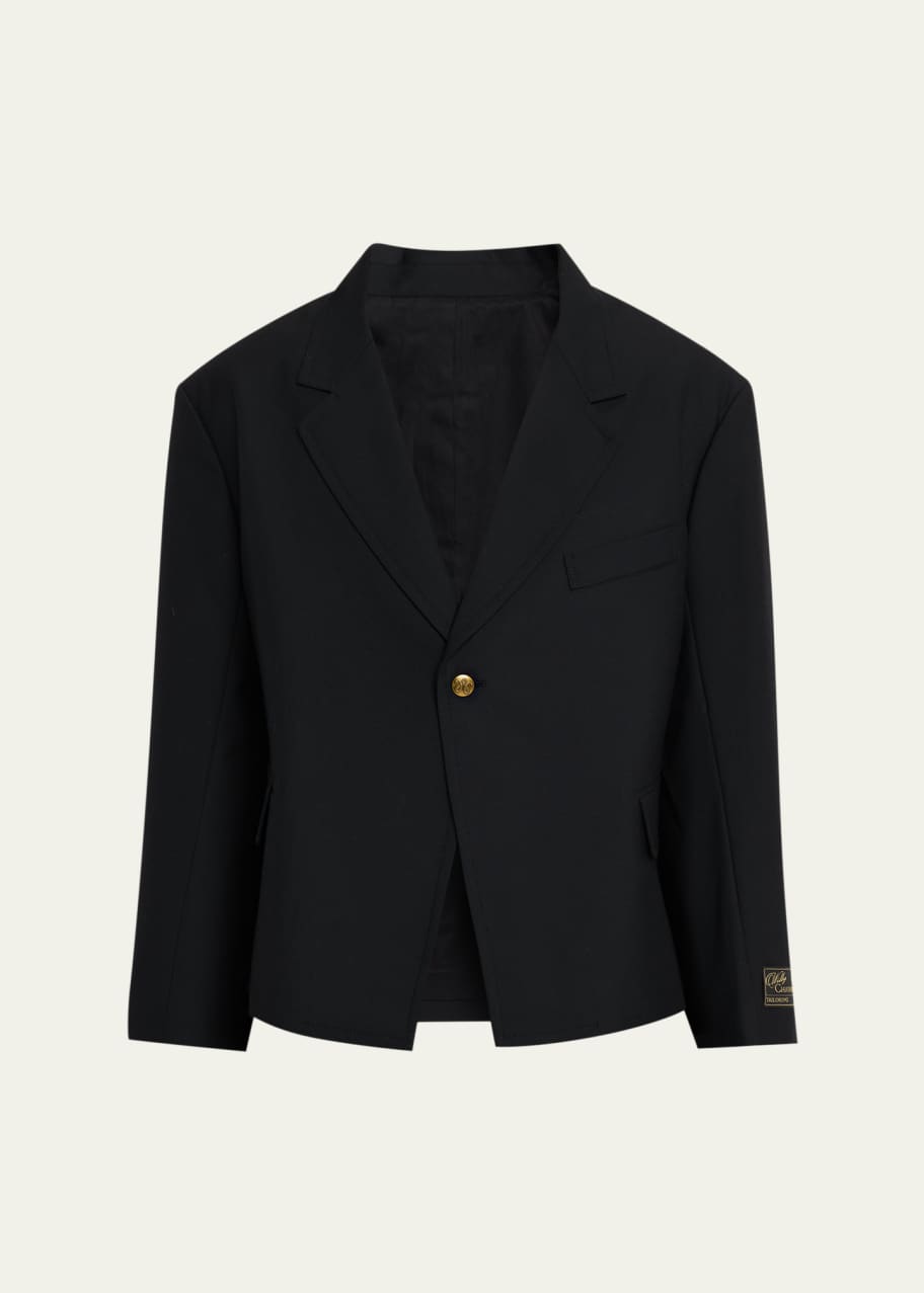 Willy Chavarria Men's Box Cutter Wool Jacket - Bergdorf Goodman