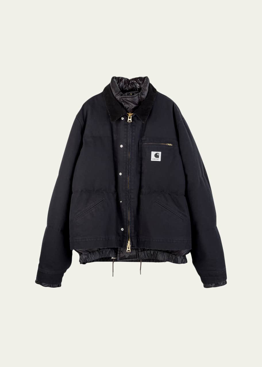 SACAI x CARHARTT WIP Men's Washed Duck Puffer Jacket - Bergdorf