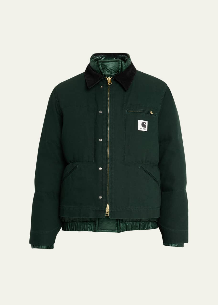 SACAI x CARHARTT WIP Men's Washed Duck Puffer Jacket - Bergdorf