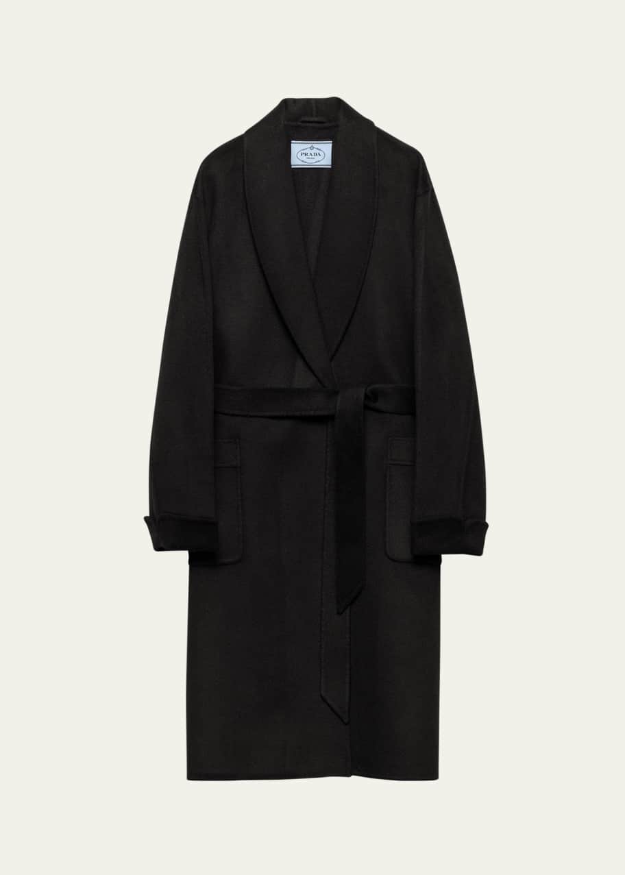 Prada Cashmere Long Wrap Coat - Bergdorf Goodman