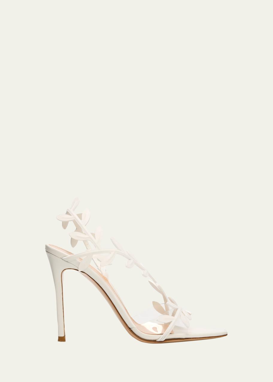 Gianvito Rossi 105mm Flavia Leather Wrap Sandals - Bergdorf Goodman