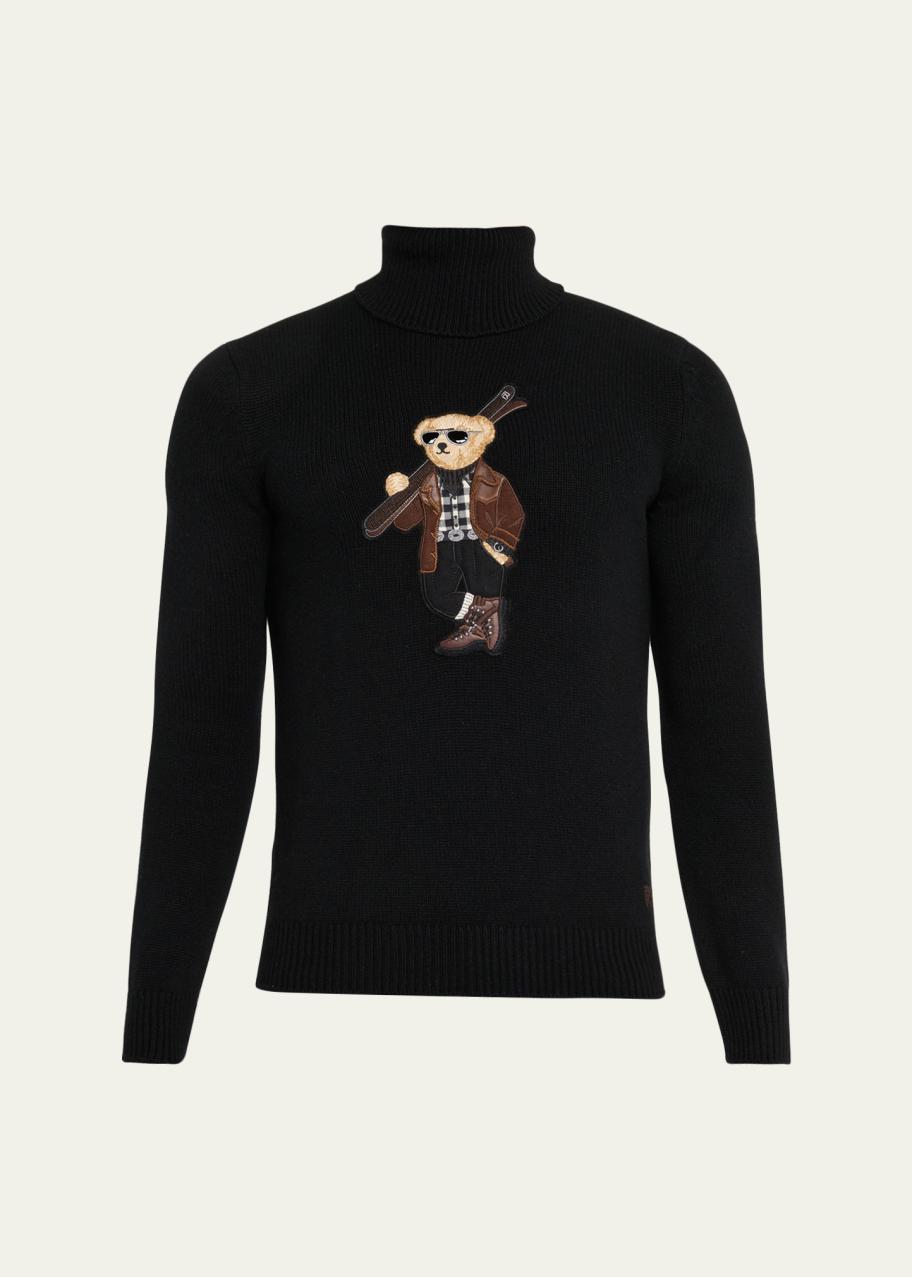 Ralph Lauren Purple Label Men's Cashmere Knit Ski Polar Bear