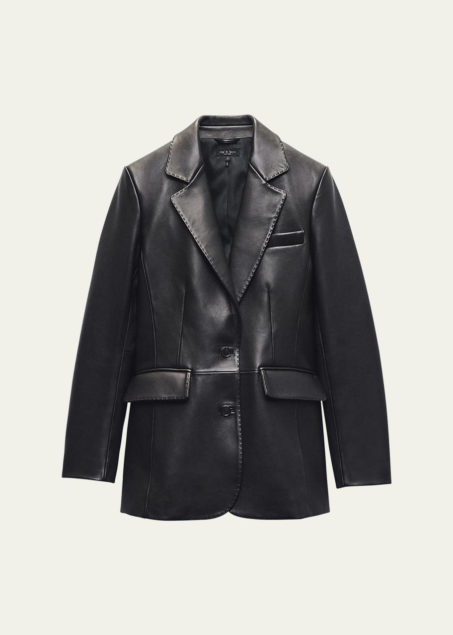 rag & bone Ash Leather Blazer - Bergdorf Goodman
