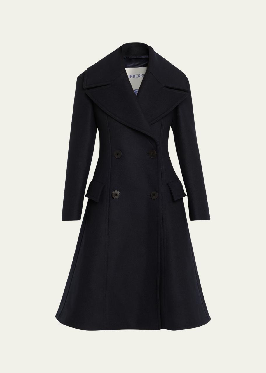 BURBERRYブラック ダブルブレスト ウールコート 150cmA Burberry Silverlake Double-Breasted Wool Coat - Bergdorf Goodman