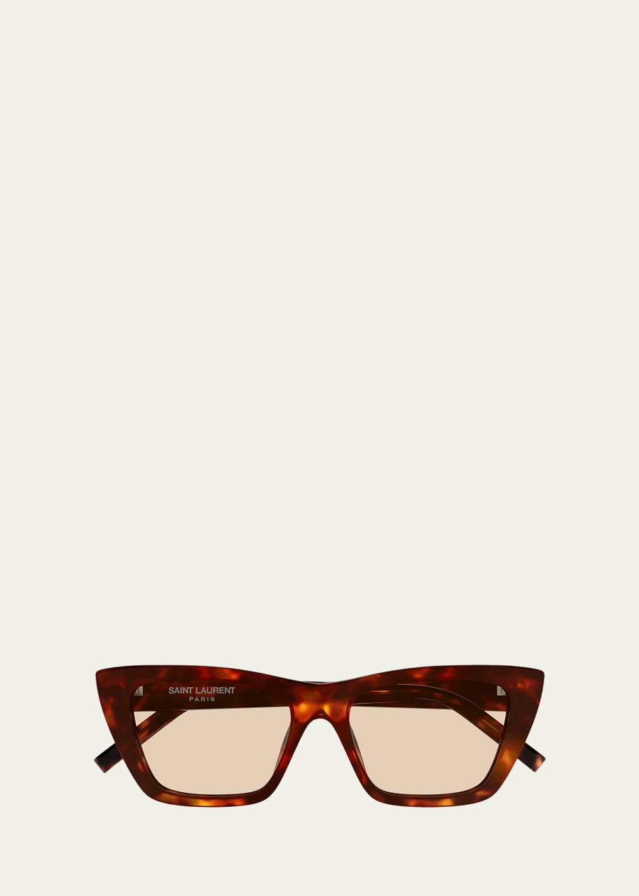 Saint Laurent Mica 53mm Acetate Cat-Eye Sunglasses - Bergdorf Goodman