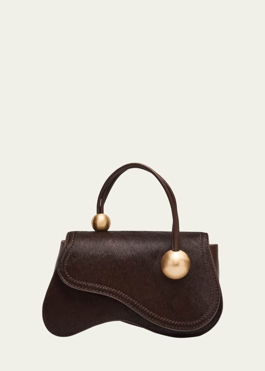 アミアカルサヴィア　バック Cult Gaia Kazia Sculptural Calf Hair Top-Handle Bag - Bergdorf Goodman