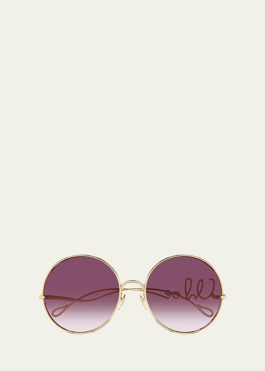 Chloé Iconic 60mm Round Metal Sunglasses - Bergdorf Goodman
