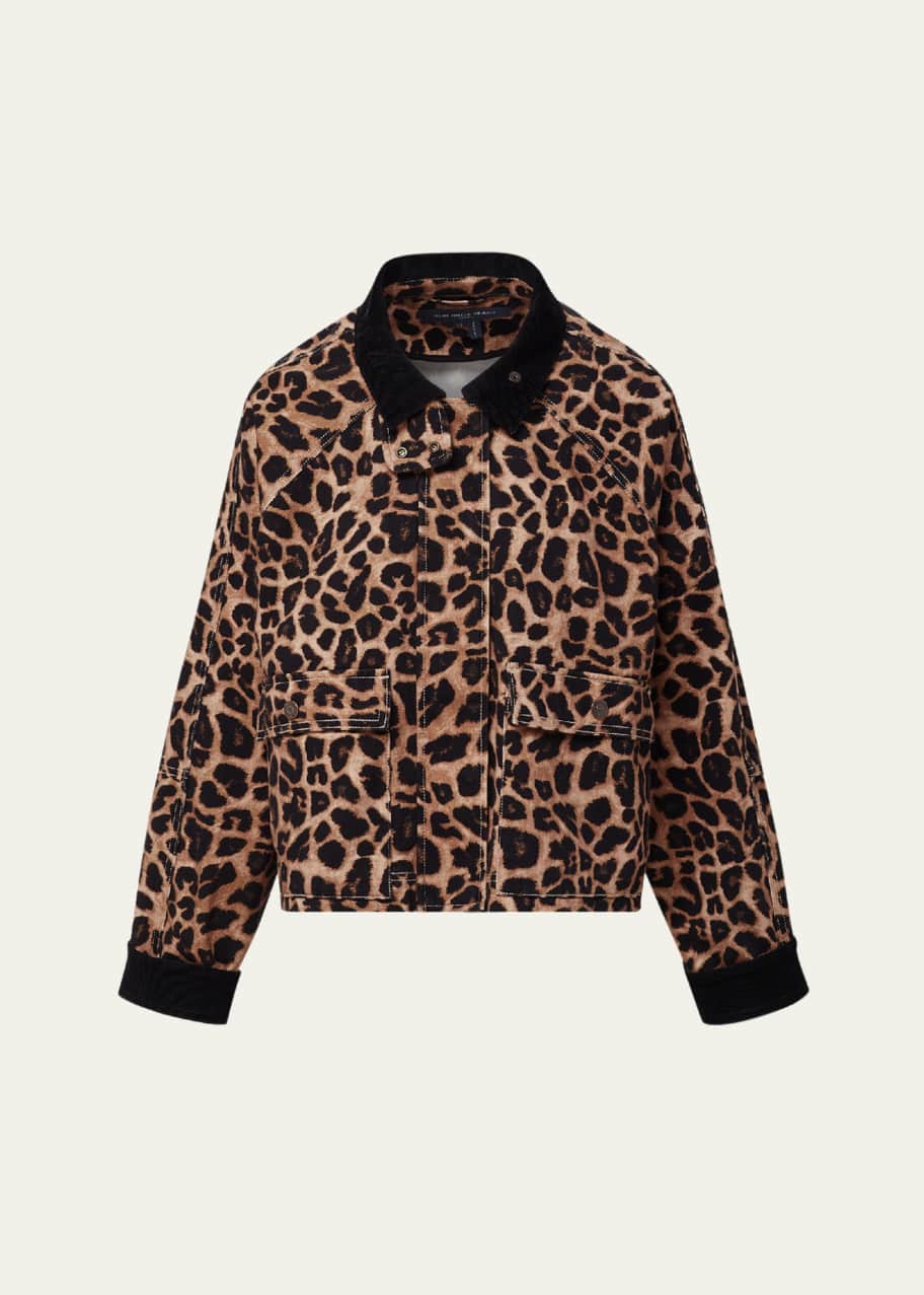 Veronica Beard Exclusive Arlo Leopard Chore Jacket - Bergdorf Goodman