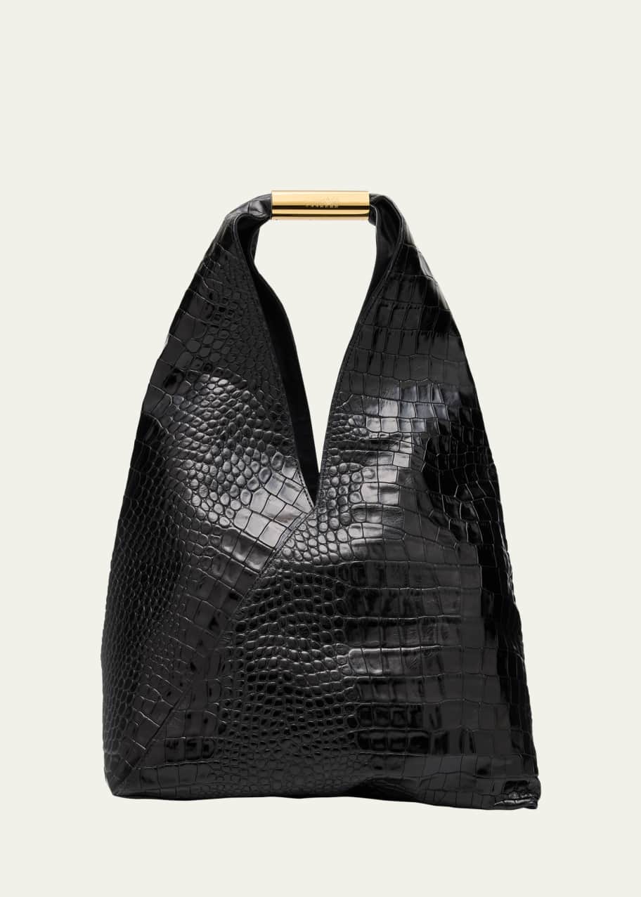 らら　Maison Margiela クロシェト Maison Margiela Japanese Croc-Embossed Leather Tote Bag - Bergdorf