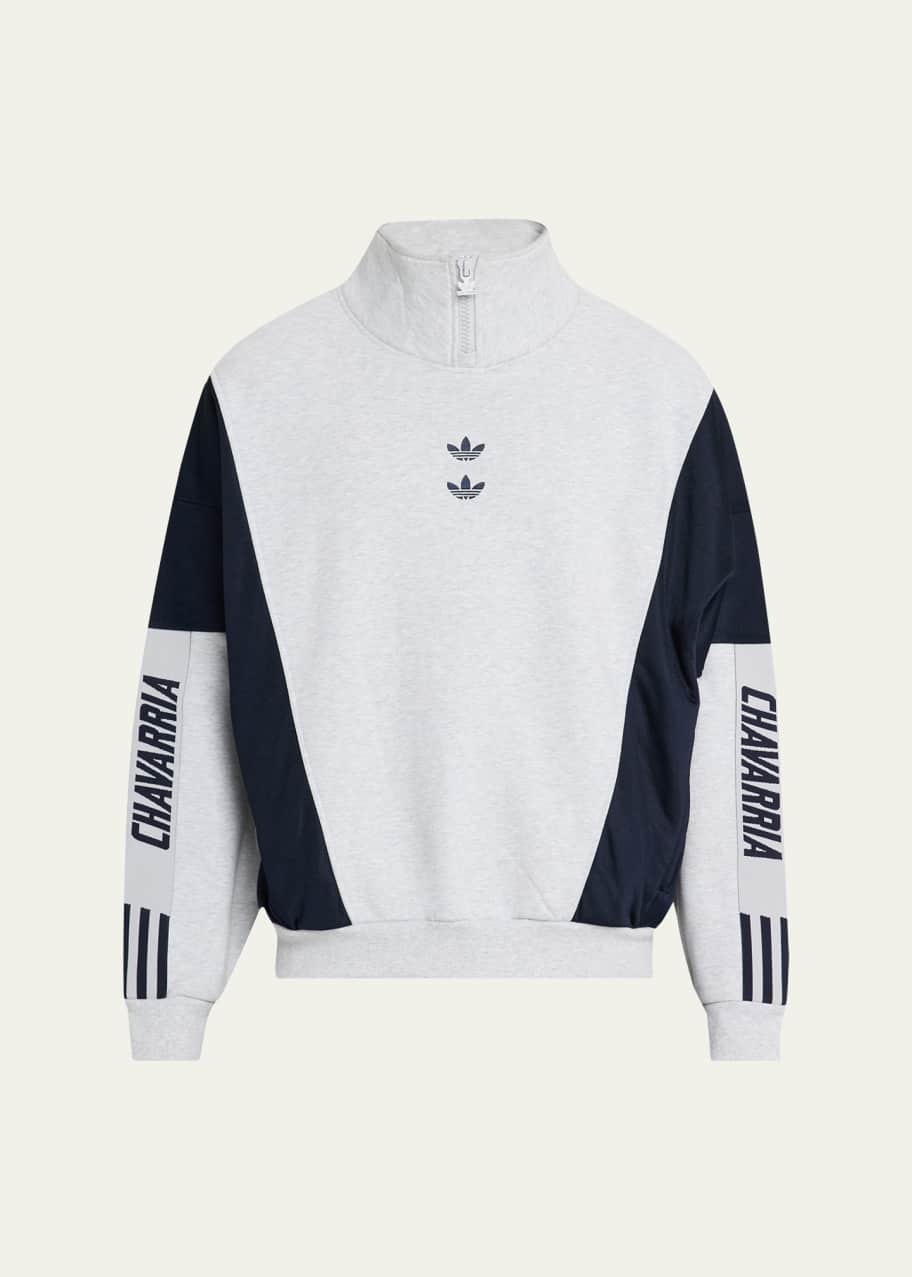 Adidas x Willy Chavarria Men's Terry Watsonville Mock Neck Sweater