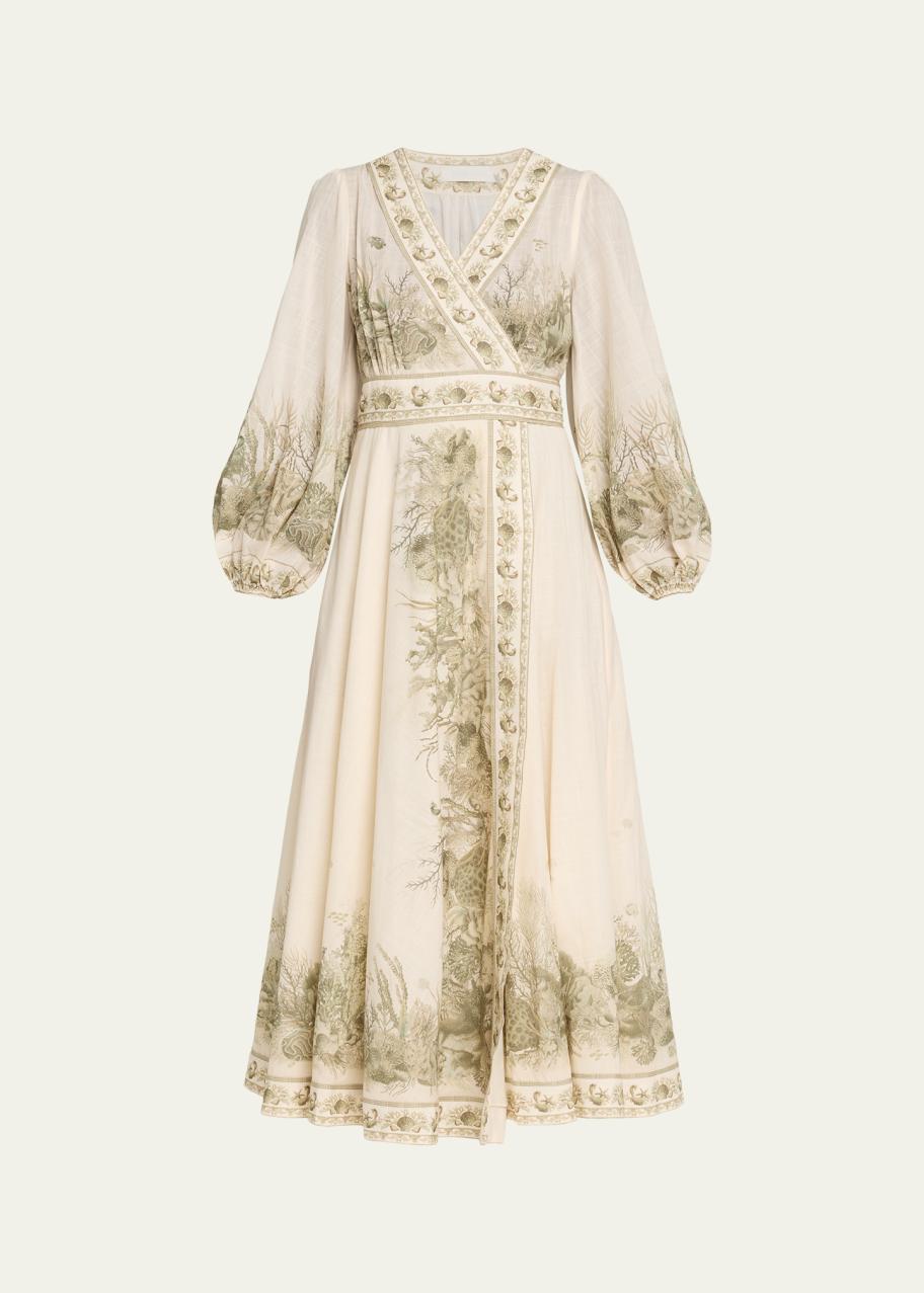 Zimmermann Wanderlust Wrap Midi Dress - Bergdorf Goodman