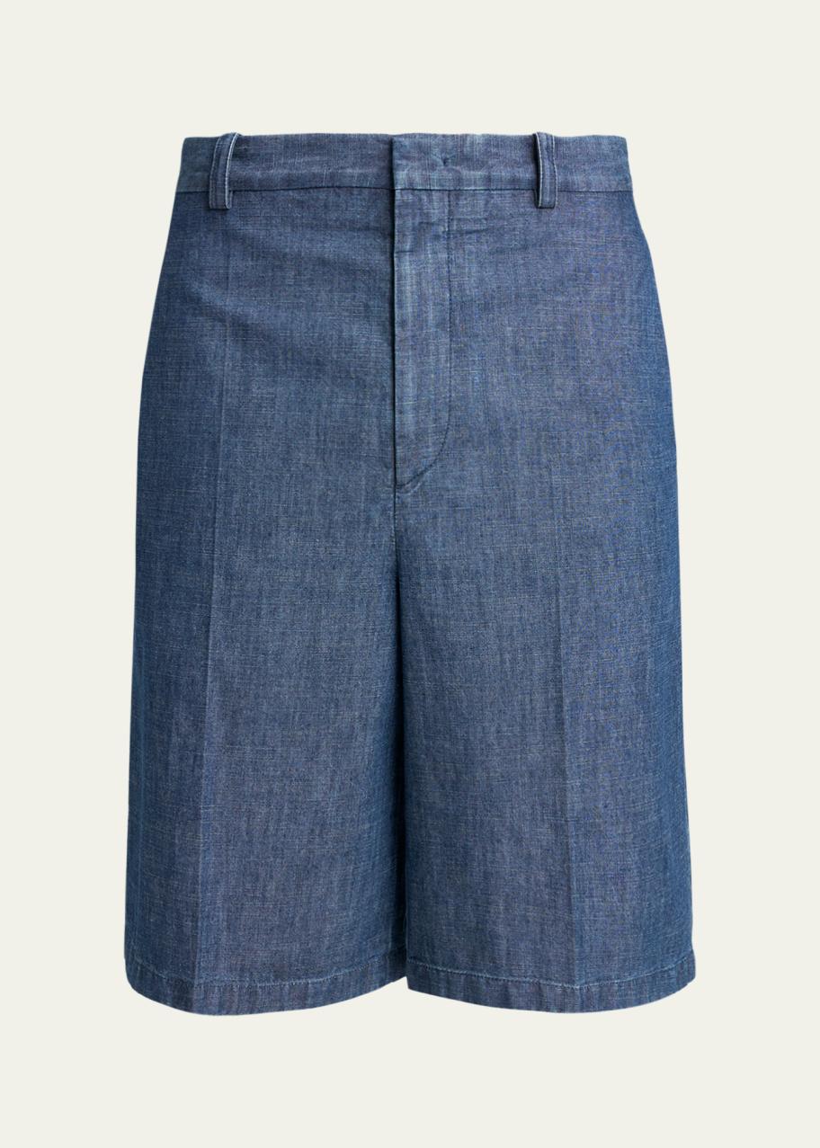 Jil Sander Men's Oversized-Fit Denim Bermuda Shorts - Bergdorf Goodman