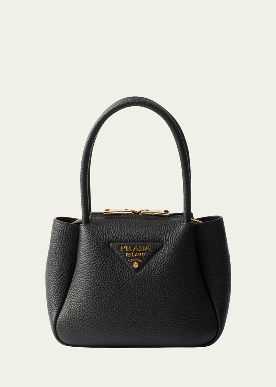 ✨極美品✨PRADA ミニボストンバッグ レザーハンドル 黒 y2k Prada Mini Leather Top-Handle Bag - Bergdorf Goodman
