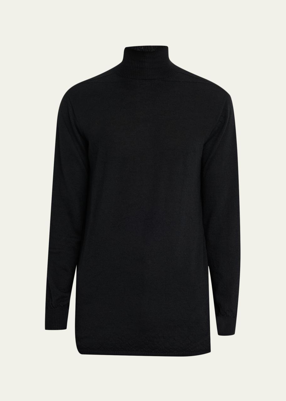 Rick Owens Men's Cashmere Oversized Turtleneck Sweater - Bergdorf
