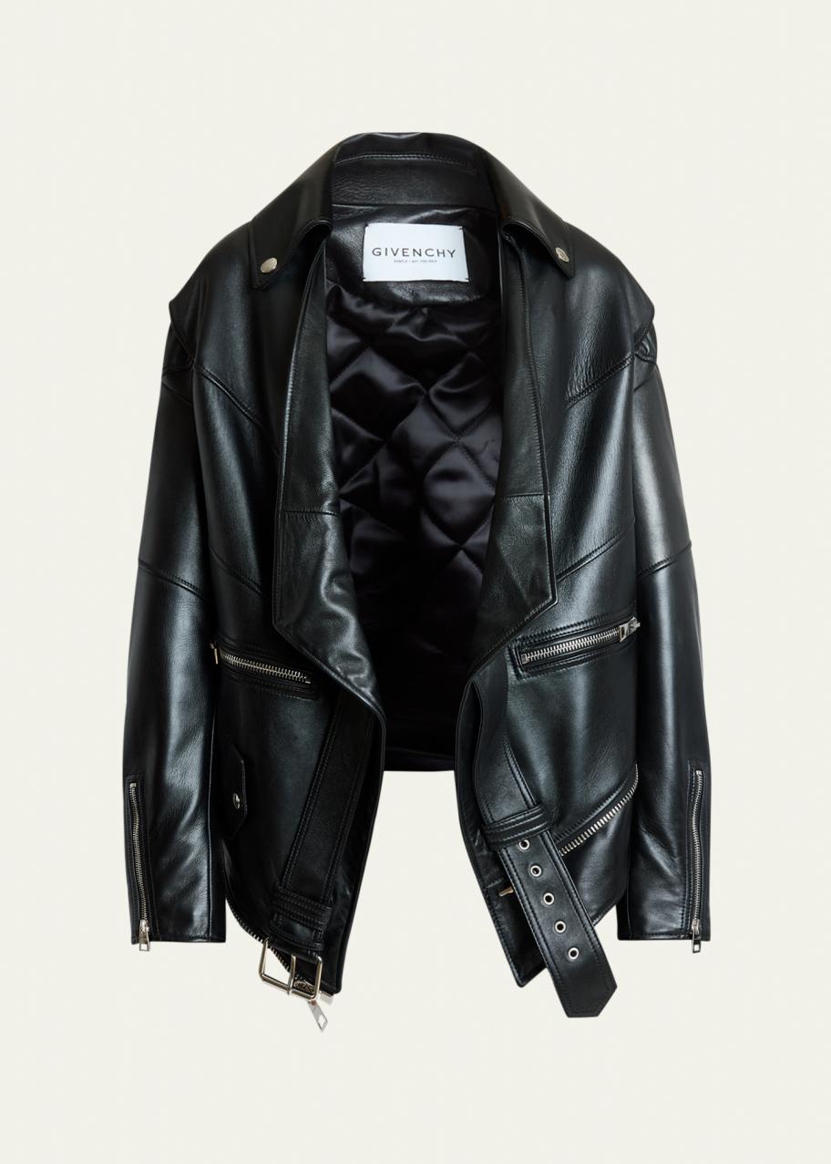Givenchy Upside Down Leather Moto Jacket - Bergdorf Goodman