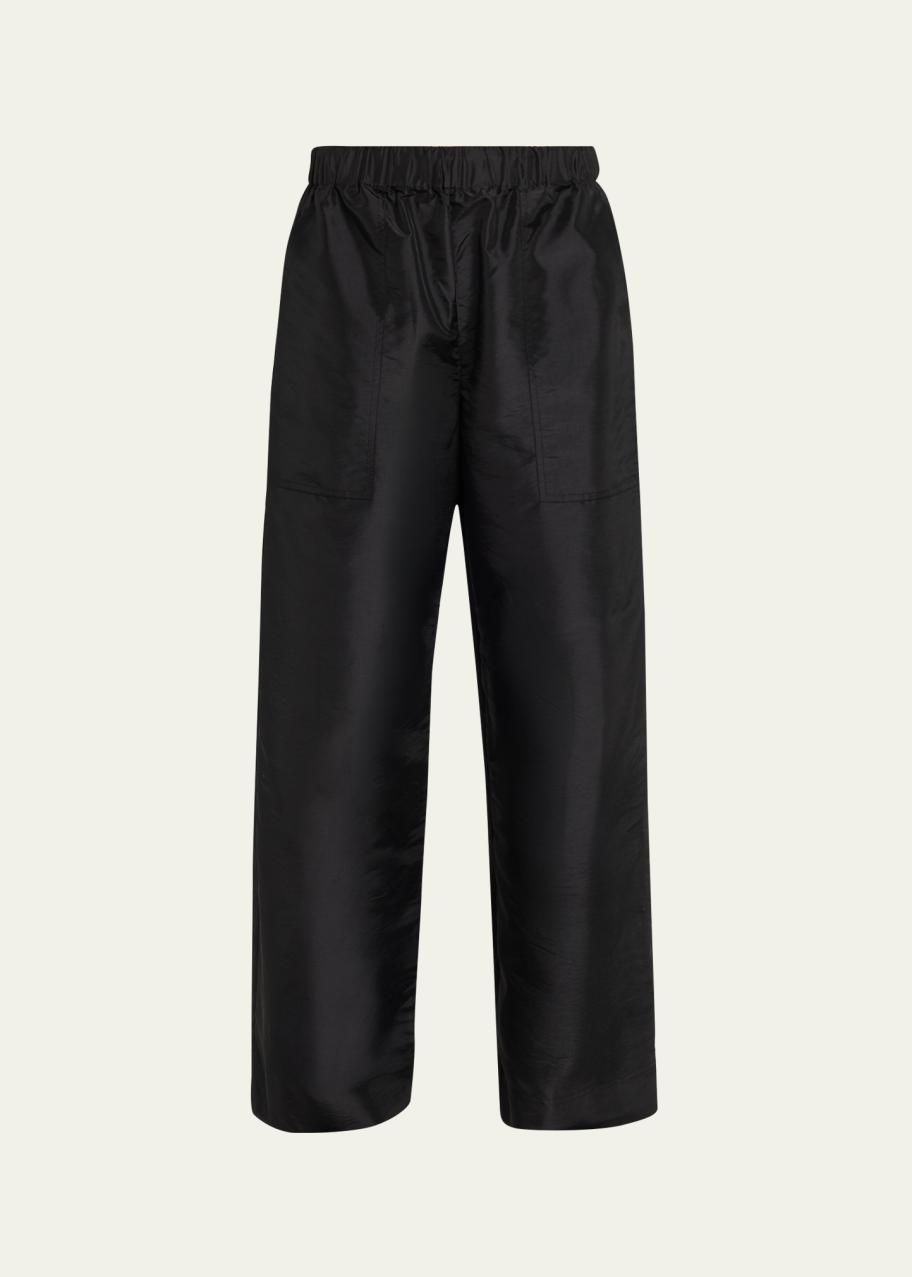SIMKHAI Arden Taffeta Pull-On Pants - Bergdorf Goodman