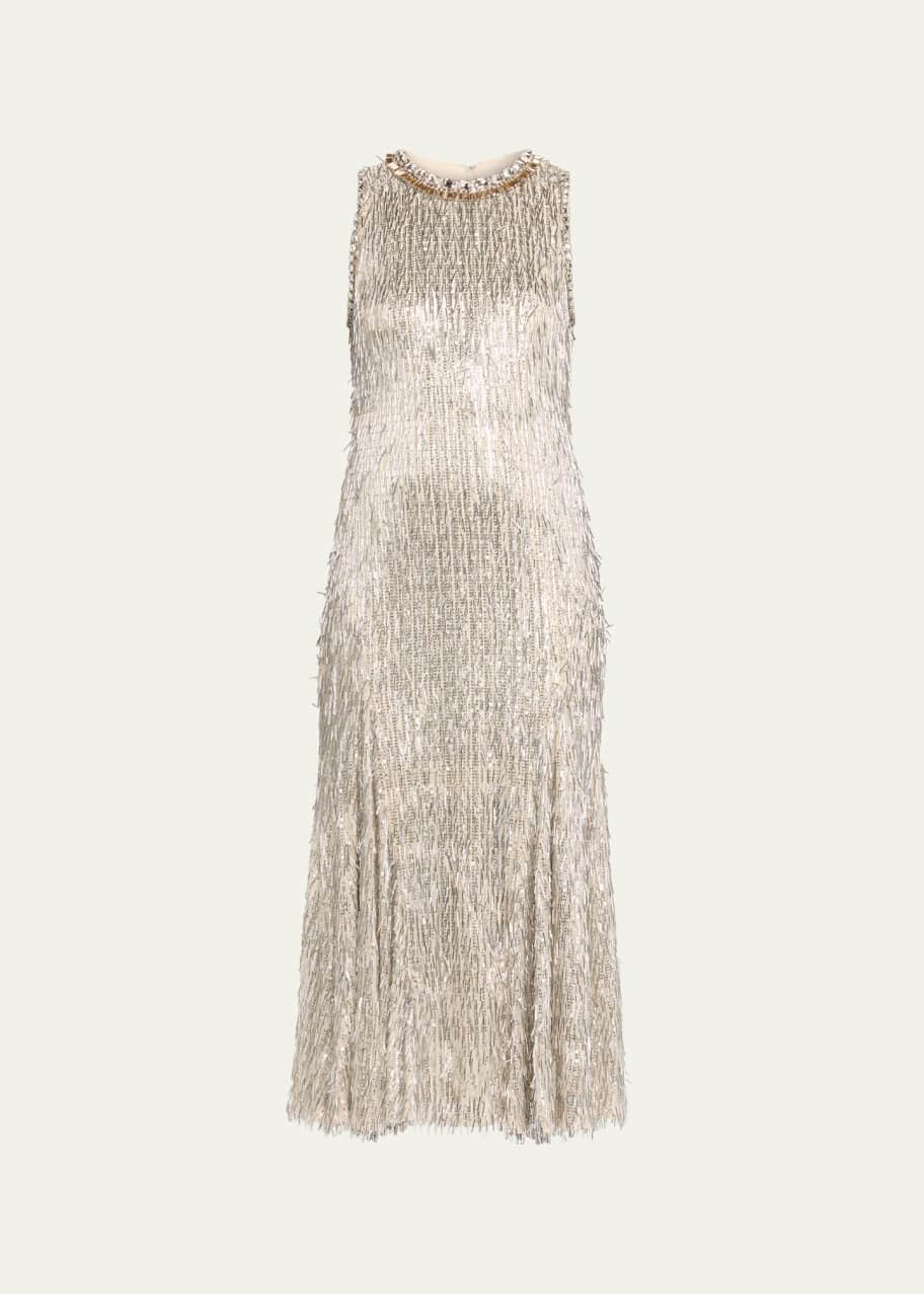 Cinq a Sept Izara Beaded Fringe Dress - Bergdorf Goodman
