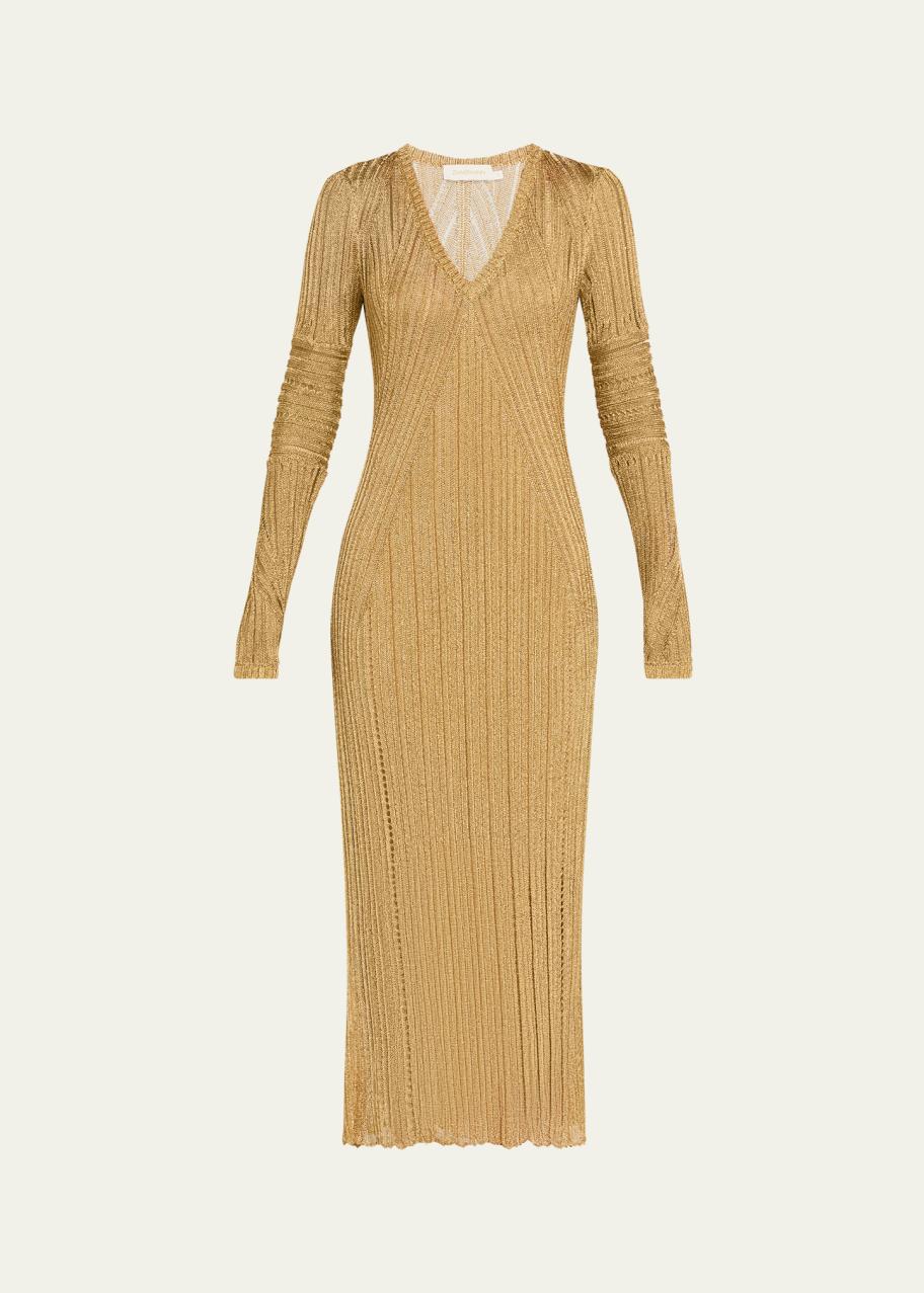 Zimmermann Rebellion Metallic Maxi Dress - Bergdorf Goodman