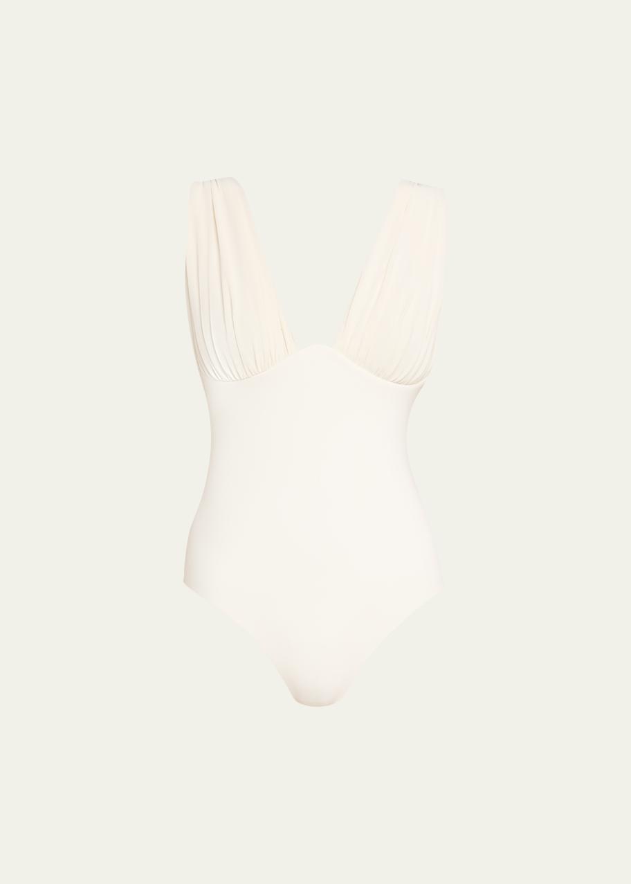 Zimmermann Awaken Gathered One-Piece Swimsuit - Bergdorf Goodman