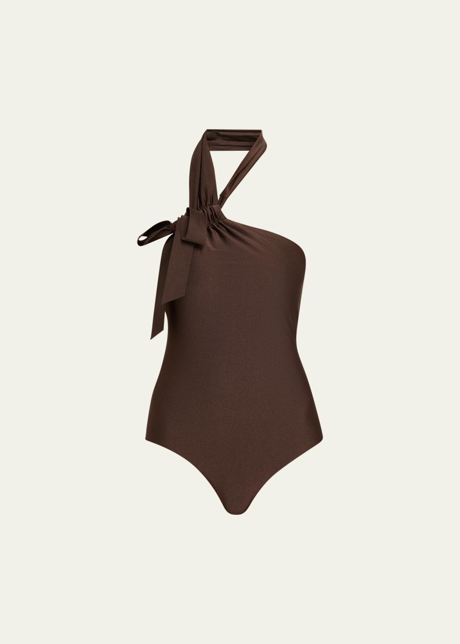 Zimmermann Awaken Tie Neck One-Piece Swimsuit - Bergdorf Goodman