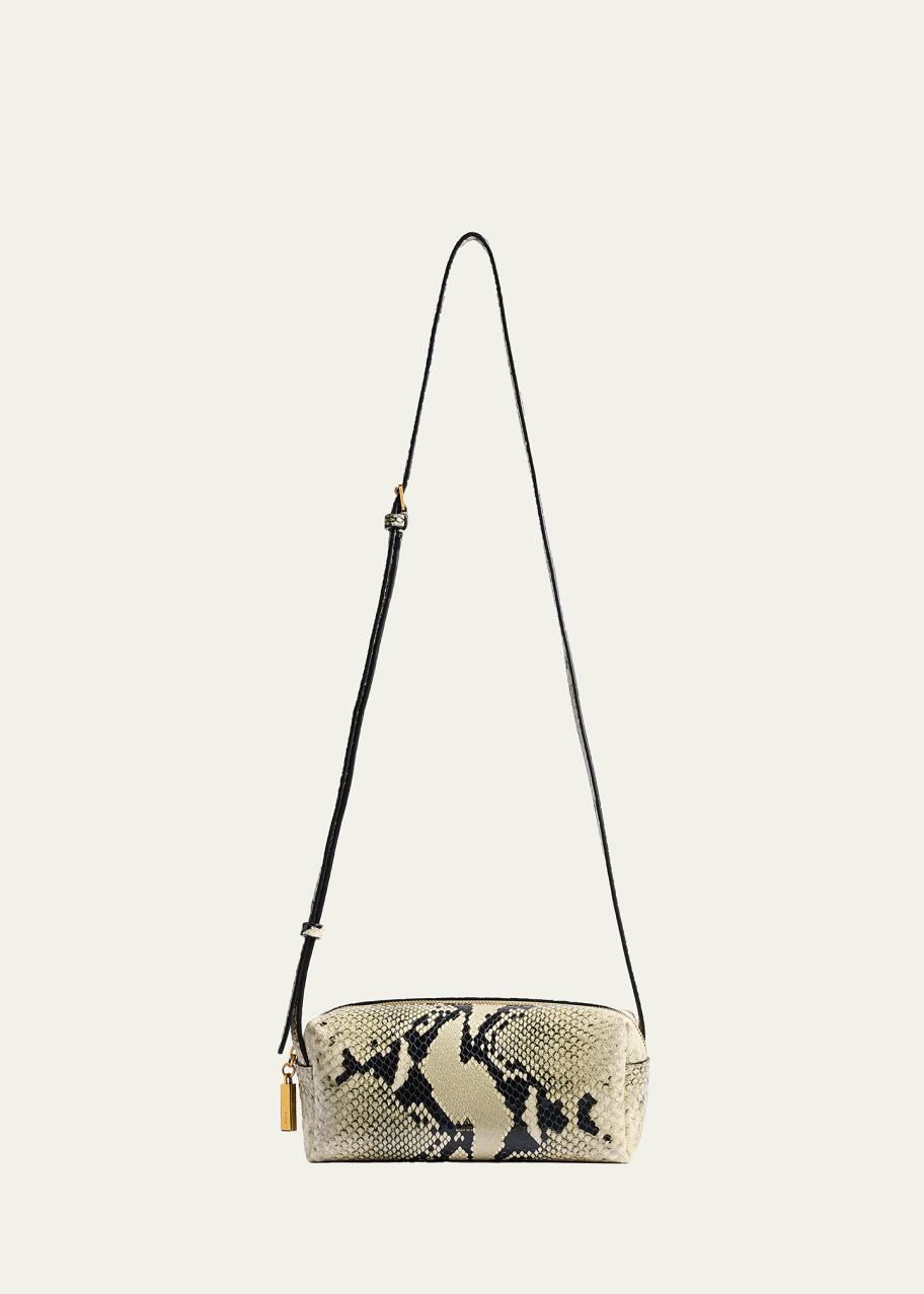 Khaite Kye Mini Python-Embossed Leather Crossbody Bag - Bergdorf Goodman