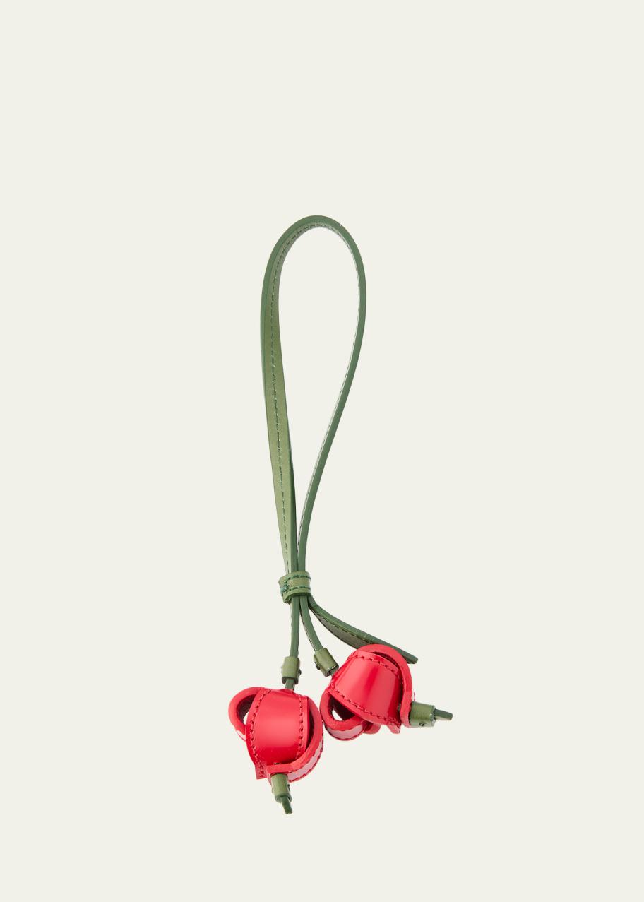 Jacquemus Les Cerises Origami Cherry Leather Bag Charm - Bergdorf