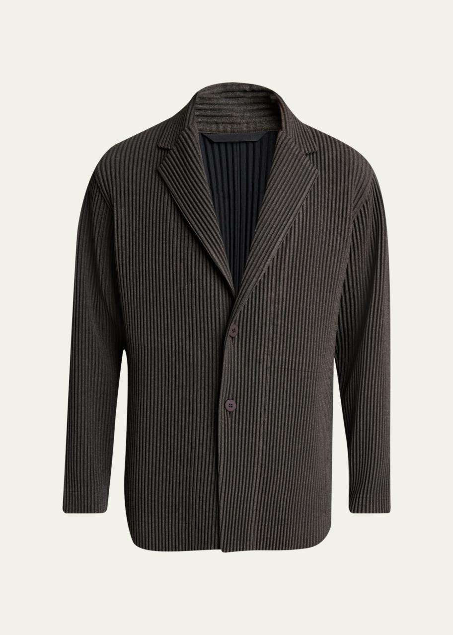 Homme Plisse Issey Miyake Men's Wool Like Light Pleated Single