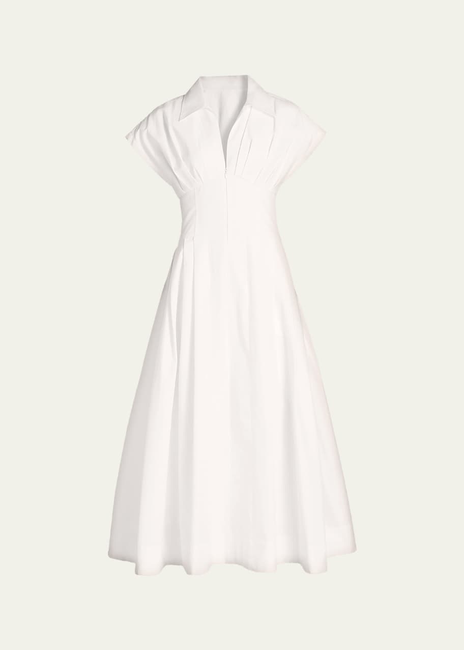 SIMKHAI Farlow Zip-Front Midi Dress - Bergdorf Goodman