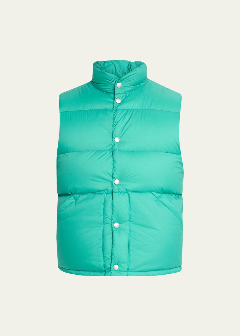 AURALEE Men's Nylon Ripstop Puffer Vest - Bergdorf Goodman