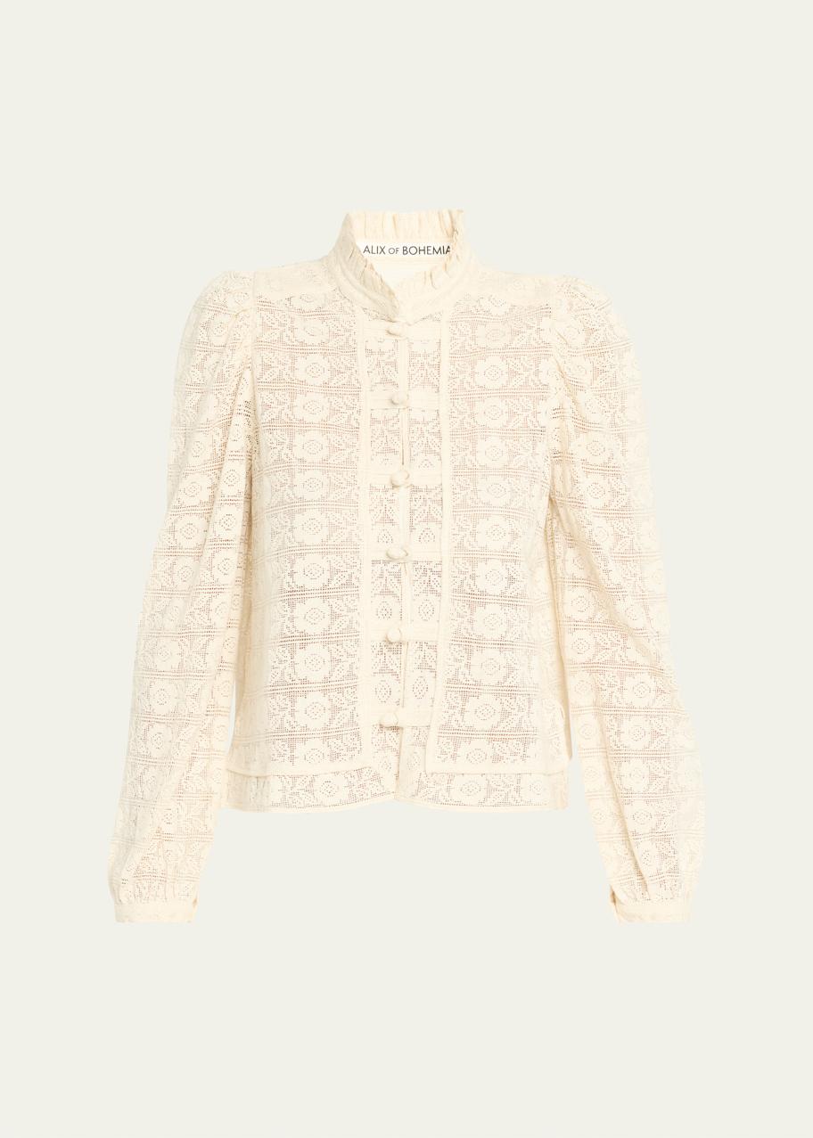 Alix of Bohemia Artemis Long-Sleeve Lace Blouse - Bergdorf Goodman