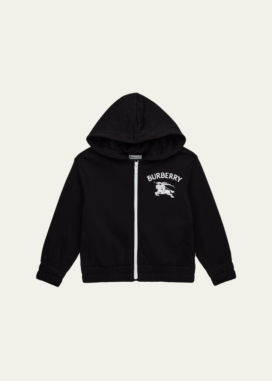 Burberry Boy's Clyde EKD Cotton Zip Hoodie, Size 4-14 - Bergdorf