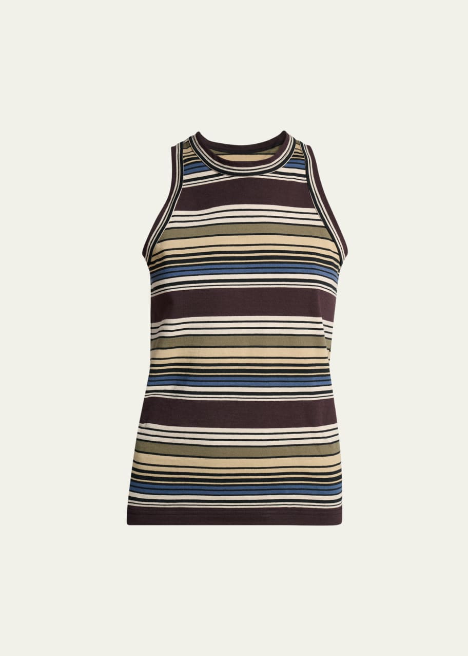 sacai Horizontal Striped Tank Top - Bergdorf Goodman