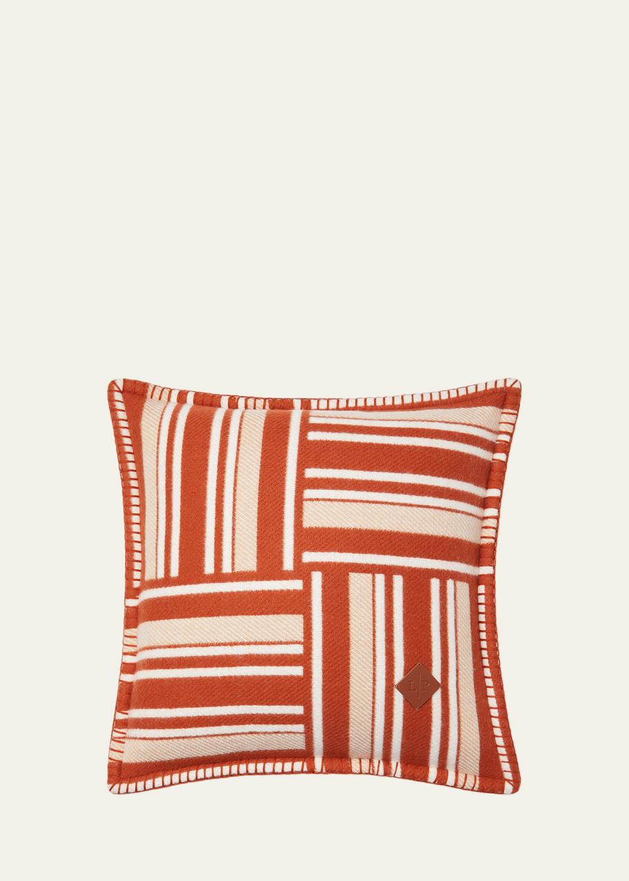 Loro Piana Woven Stripe Intarsia Cushion - Bergdorf Goodman