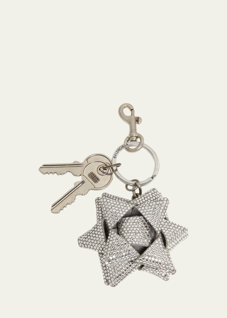 Balenciaga Crystal Gifting Bow Key Ring Bag Charm - Bergdorf Goodman