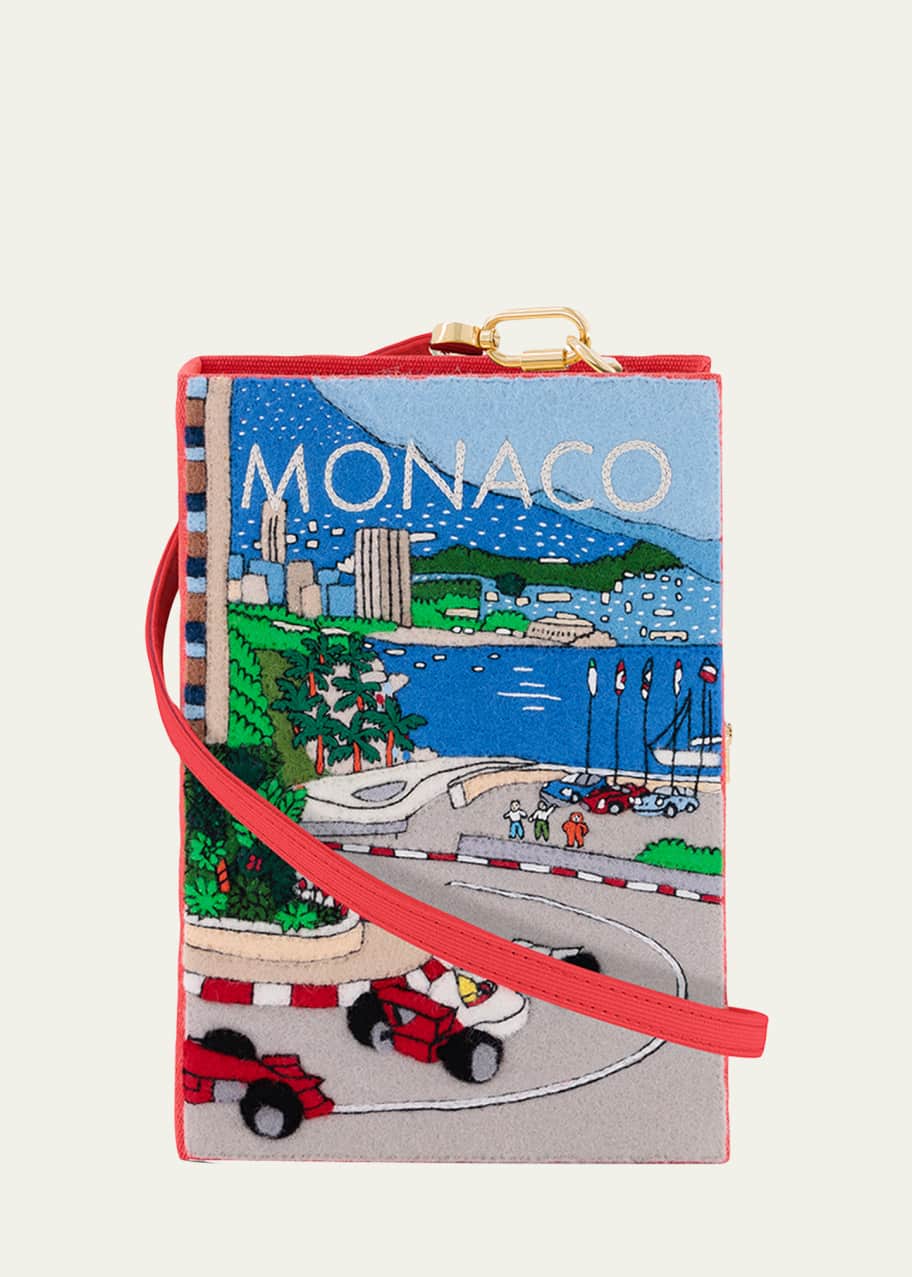 Olympia Le-Tan Monaco Book Clutch Bag with Strap - Bergdorf Goodman