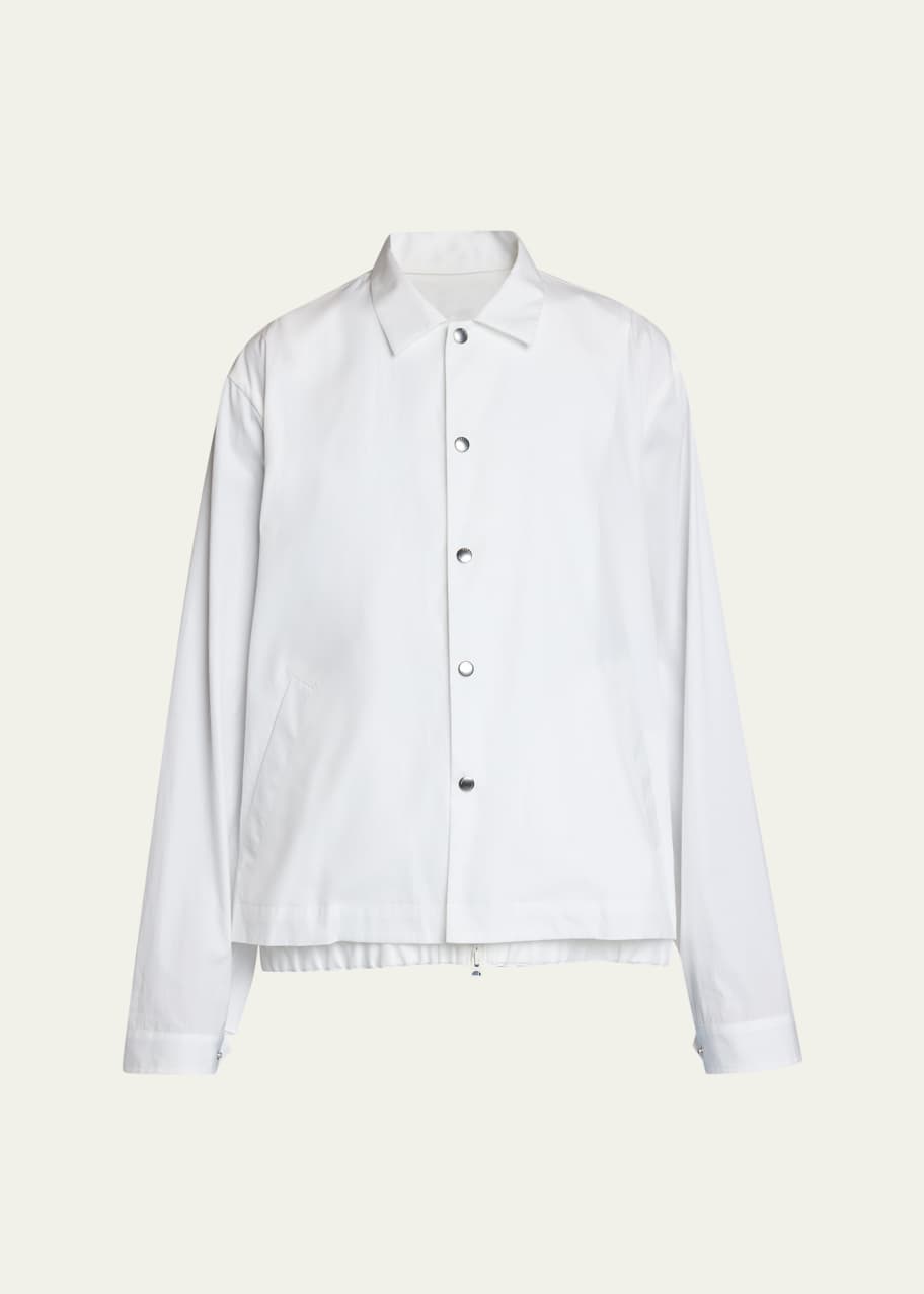 sacai Men's Cotton Poplin Shirt Jacket - Bergdorf Goodman