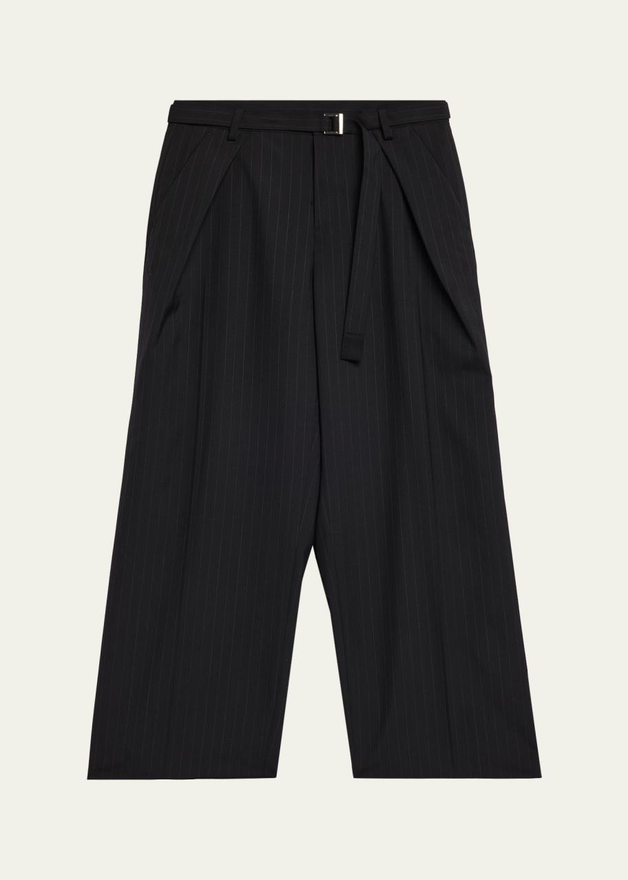 sacai Chalk Stripe Wool Pants - Bergdorf Goodman