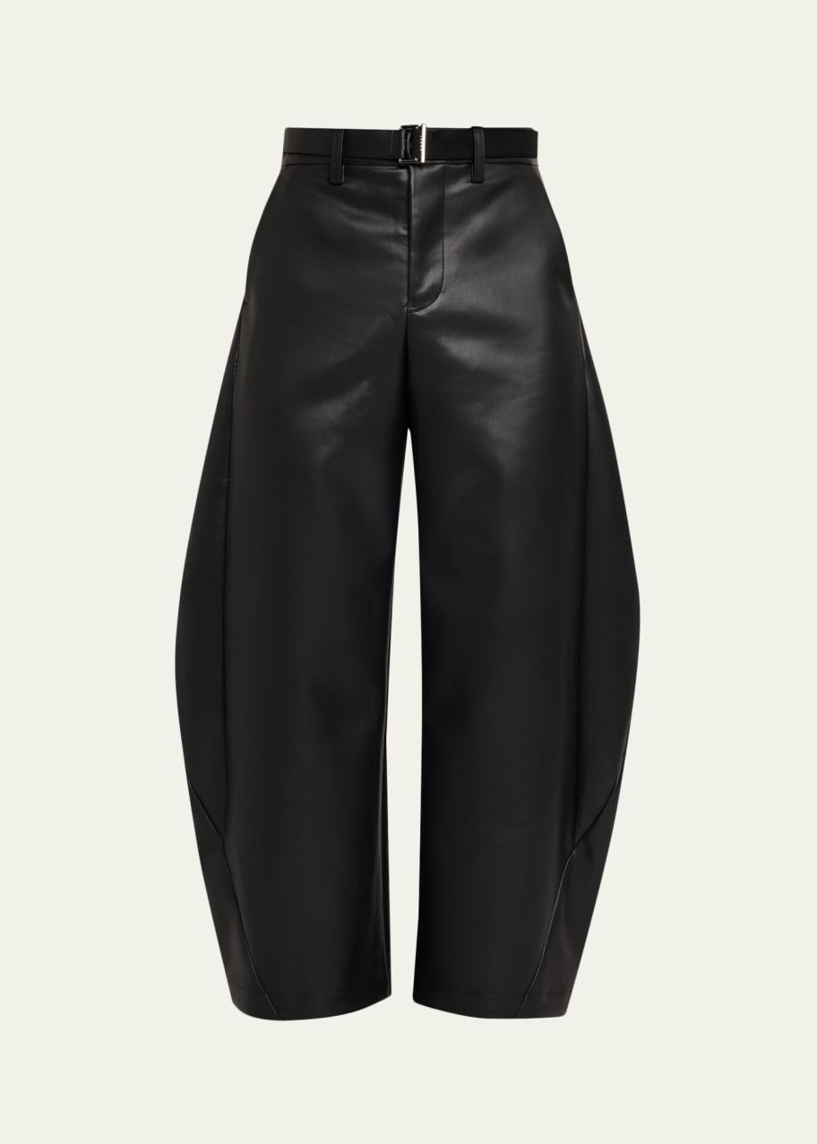 sacai Faux Leather Pants - Bergdorf Goodman