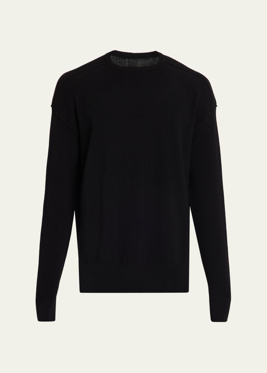 Rick Owens Men's Fisherman Knit Wool Sweater - Bergdorf Goodman
